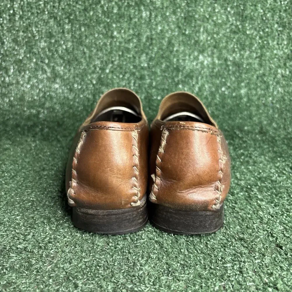 Bragano Cole Haan Shoes Mens Size 13 M Brown / Tan Leather Slip On Penny Loafers
